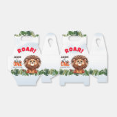 Lion Safari Wild One Kids Verjaardag Favoriet Box Bedankdoosjes (Uitgevouwen)