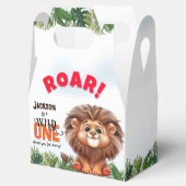 Lion Safari Wild One Kids Verjaardag Favoriet Box Bedankdoosjes (Geopend)