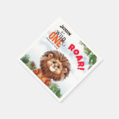 Lion Safari Wild One Kids Verjaardag Servet (Hoek)