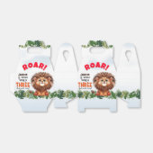 Lion Safari Wild & Three Kids Verjaardag Favoriet  Bedankdoosjes (Uitgevouwen)