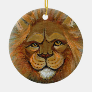 Lion schilder oorspronkelijke kunstrechter juriste keramisch ornament