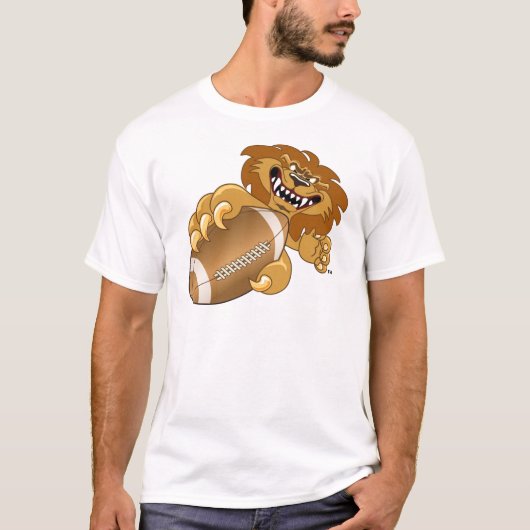 Lion School Mascot Football T-shirt (Voorkant)