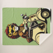 Lion Sherpa Blanket Deken (Voorkant (horizontaal))