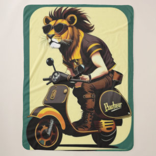 Lion Sherpa Blanket Deken