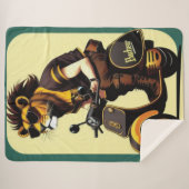 Lion Sherpa Blanket Deken (Voorkant (horizontaal))