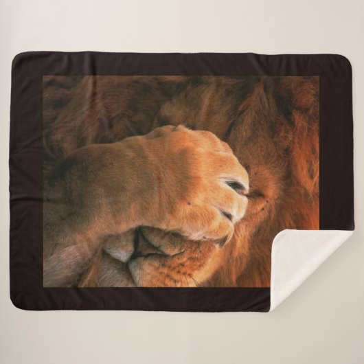 Lion Sherpa Deken (Voorkant (horizontaal))