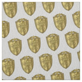 Lion Shield Achternaam familie Crest stof (Swatch)