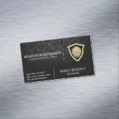 Lion Shield | Financiële Logo Magnetisch Visitekaartje (Voorbeeld)