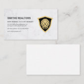 Lion Shield | Financiën | Immobiliënbelegger Afsprakenkaartje (Voorkant / Achterkant)