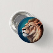 Lion Side Posed Portrait-56557 Ronde Button 3,2 Cm (Voorkant /achterkant)