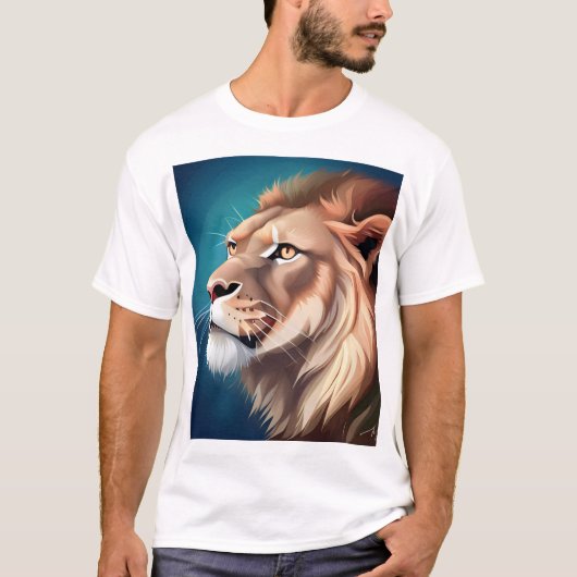 Lion Side Posed Portrait-56557 T-shirt (Voorkant)