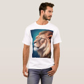 Lion Side Posed Portrait-56557 T-shirt (Voorkant volledig)