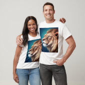 Lion Side Posed Portrait-56557 T-shirt (Unisex)