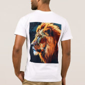 Lion Silhouette Graphic T-Shirt - vet en stijlvol (Achterkant)