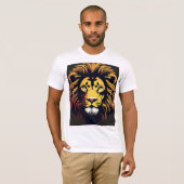 Lion Silhouette Graphic T-Shirt - vet en stijlvol (Voorkant volledig)