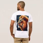 Lion Silhouette Graphic T-Shirt - vet en stijlvol (Achterkant volledig)