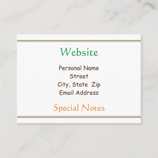 Lion Sitting on Rock Stunning Sunset Visitekaartje (Achterkant)