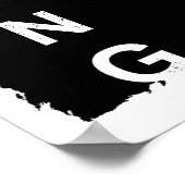 Lion Sjabloon Natuur Animal The King Trendy Poster (Hoek)