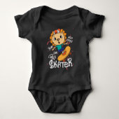 Lion skateboard baby bodysuit (Voorkant)