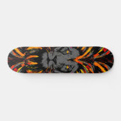 Lion Skateboard | Illustratie van Oranje leeuwenko (Horizontaal)