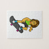 Lion Skater Skateboard Legpuzzel (Horizontaal)