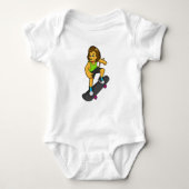 Lion Skater Skateboard Romper (Voorkant)