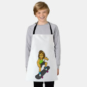 Lion Skater Skateboard Schort (Gedragen)
