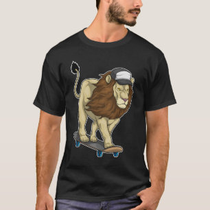 Lion Skater Skateboard T-shirt