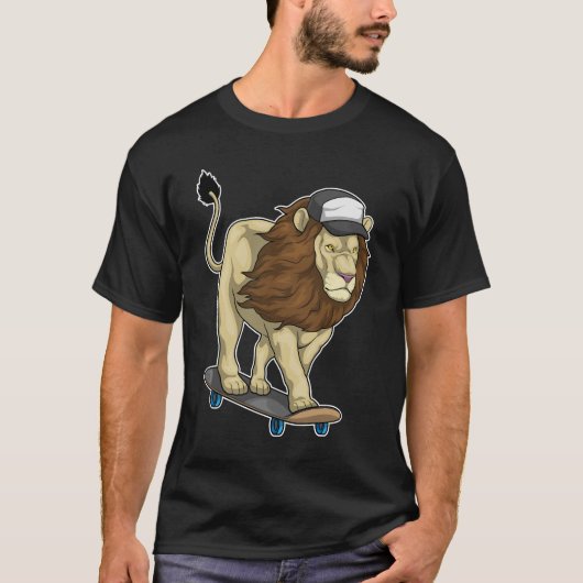 Lion Skater Skateboard T-shirt (Voorkant)