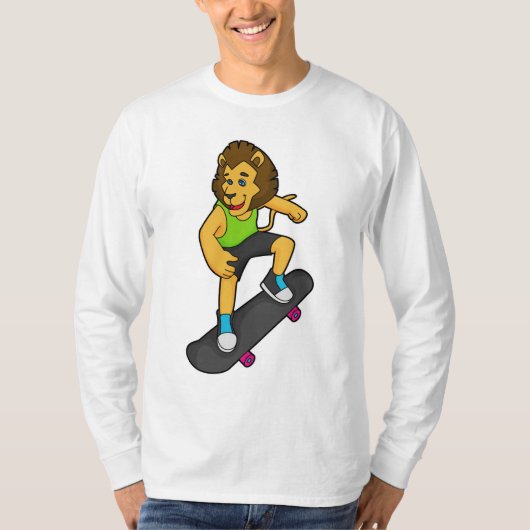 Lion Skater Skateboard T-shirt (Voorkant)