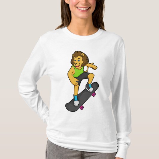 Lion Skater Skateboard T-shirt (Voorkant)