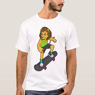 Lion Skater Skateboard T-shirt