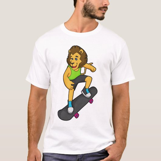 Lion Skater Skateboard T-shirt (Voorkant)