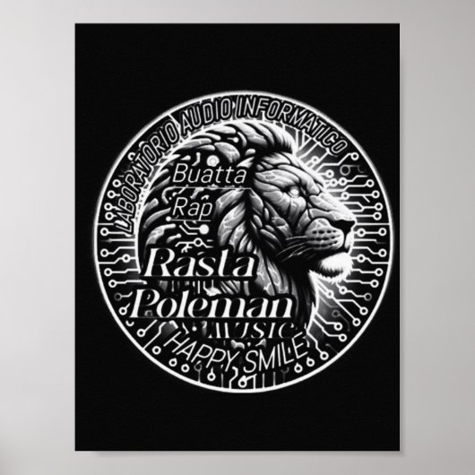 Lion Sound Muurkunst Poster (Voorkant)