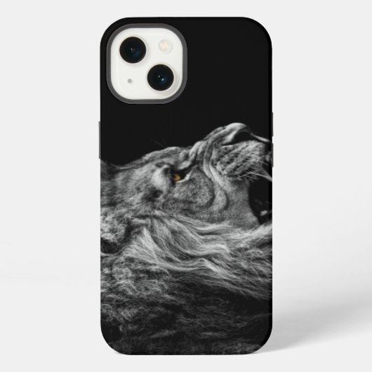 Lion Space Gray Iphone 6 Hoesje (Achterkant)