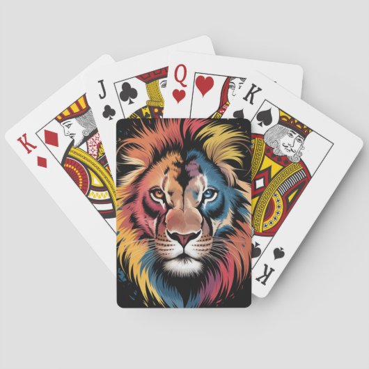 Lion Spiral Notitieboeken Pokerkaarten (Achterkant)