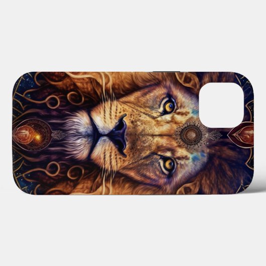 Lion Spirit Mandala Visionary Art Case-Mate iPhone Case (Achterkant (horizontaal))