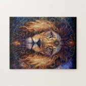 Lion Spirit Mandala Visionary Art Legpuzzel (Horizontaal)
