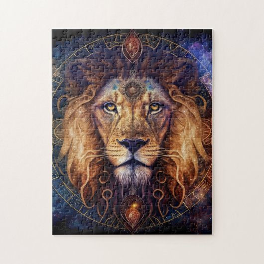 Lion Spirit Mandala Visionary Art Legpuzzel (Verticaal)