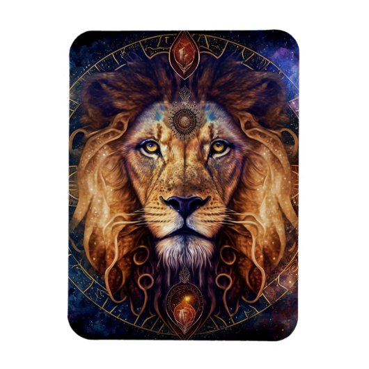Lion Spirit Mandala Visionary Art Magneet (Verticaal)