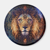 Lion Spirit Mandala Visionary Art Magneet (Voorkant)
