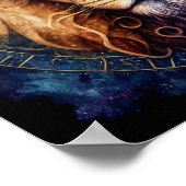 Lion Spirit Mandala Visionary Art Poster (Hoek)