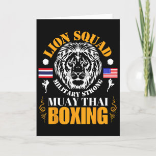 Lion Squad Thailand Kickboksen Muay Thai Mma Train Kaart