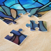 Lion Stained Glass  Legpuzzel (Zijkant)