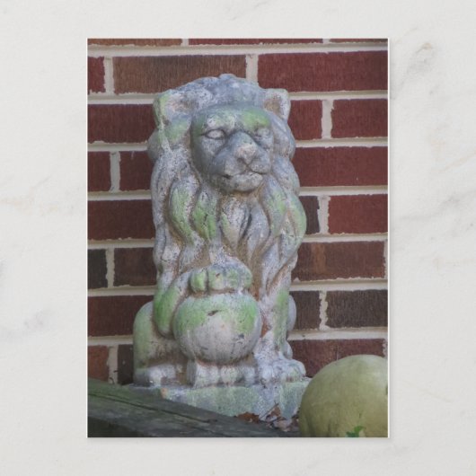 Lion Statue Briefkaart (Voorkant)