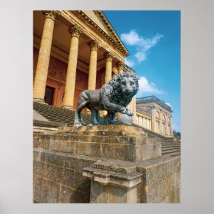 Lion Statue Poster