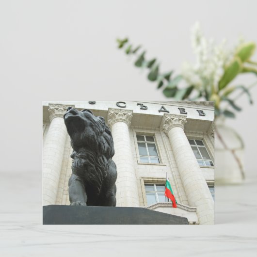 Lion statue, Sofia, Bulgarije (Staand voorkant)