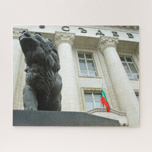 Lion statue, Sofia, Bulgarije 520-pc Legpuzzel