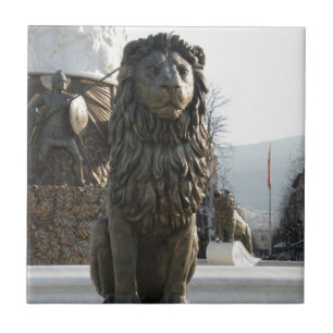 Lion Statue Tegeltje