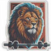 Lion sticker ideaal voor sportliefhebbers (Voorkant)